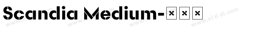 Scandia Medium字体转换